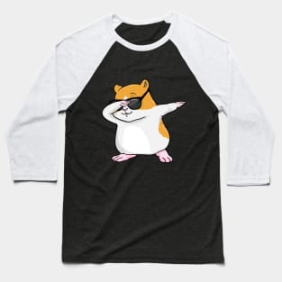 Hamster with Sunglasses at Hip Hop Dance Dab Baseball T-Shirt